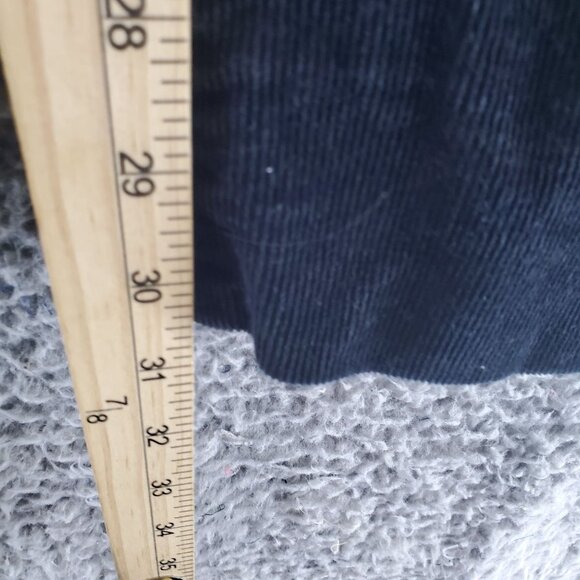 Gap Jeans Womens 33 Tall Black Perfect Boot Corduroy Stretch Five Pocket - Picture 7 of 10